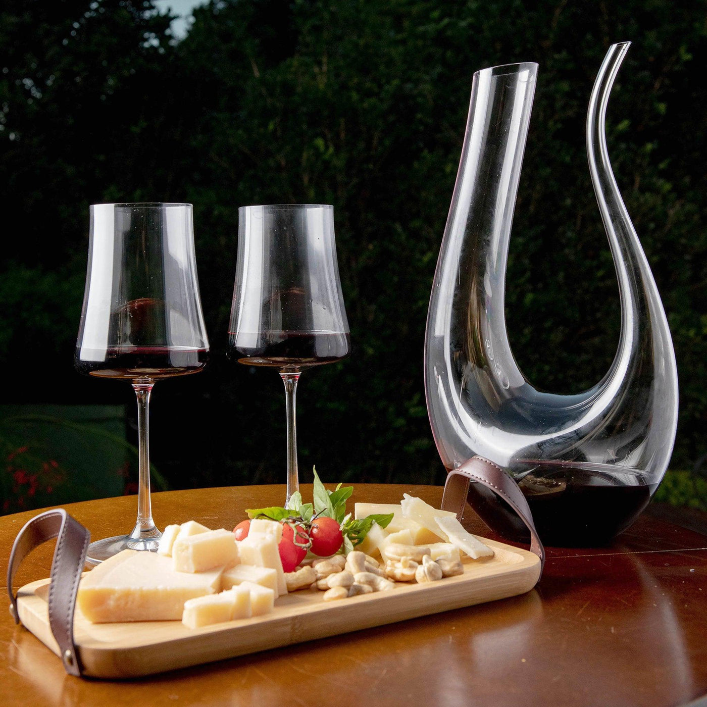 Kit Promocional: Decanter em Cristal Vinogusto + Jogo 6 Taças de Vinho em Cristal Bohemia para Vinho Sommelier 460ml